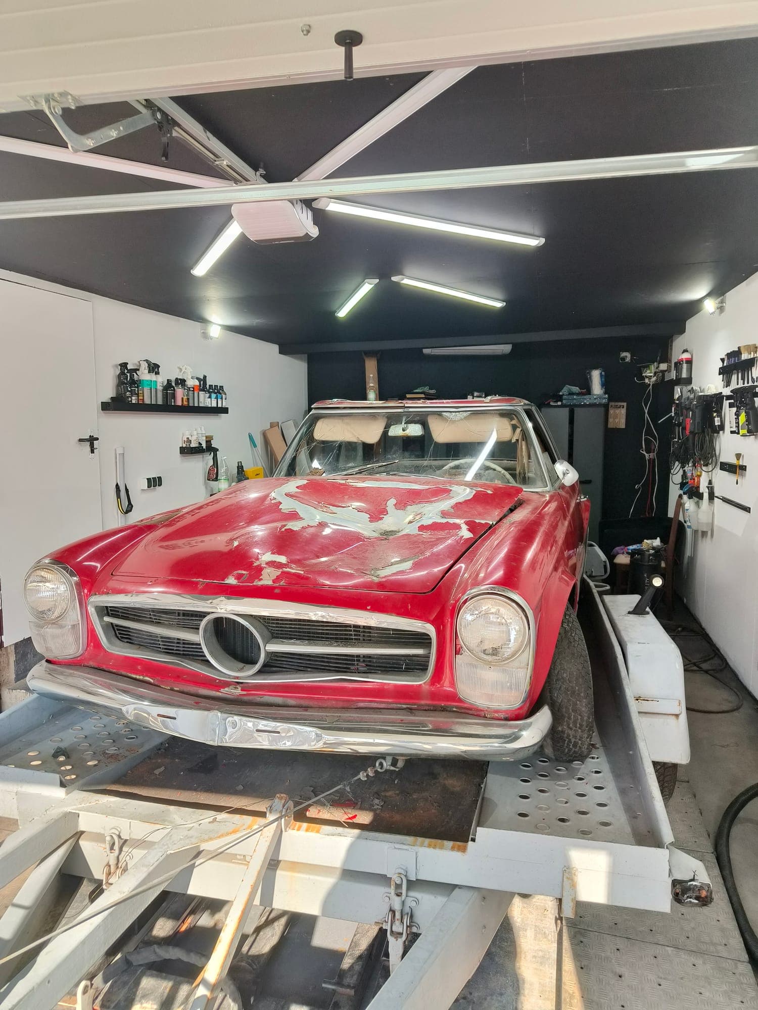 The Pagoda’s body stripped back to bare metal